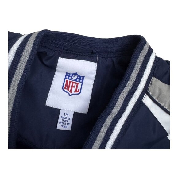 NEW ENGLAND PATRIOTS NFL Lightweight Football Boston Bomber Windbreaker Jacket L - Picture 4 of 5